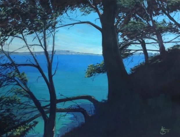 « Méditerranée », gouache sur papier, 50_65 cm