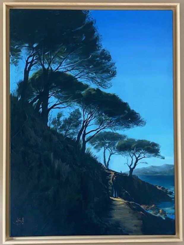 "Welcome à Saint Tropez", Huile sur Toile, 100/73 cm (NON DISPONIBLE)