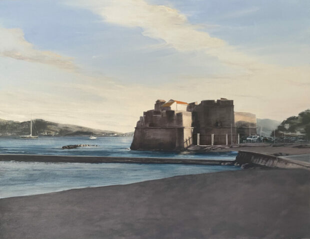 "Fort saint Louis", HUILE SIUR TOILE, 50-65 cm
