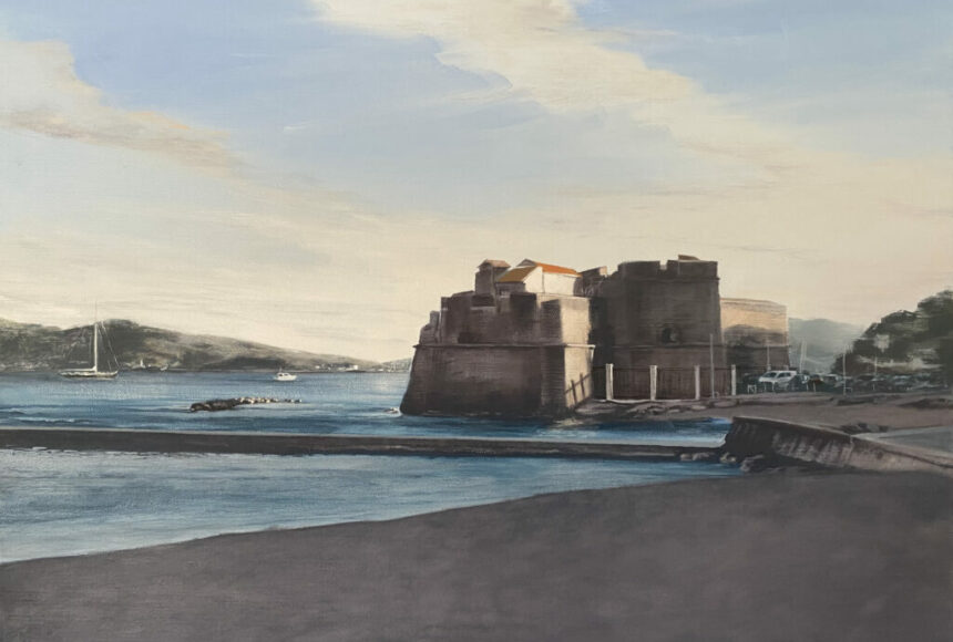 "FORT SAINT LOUIS", HUILE SUR TOILE, 50/65 cm
